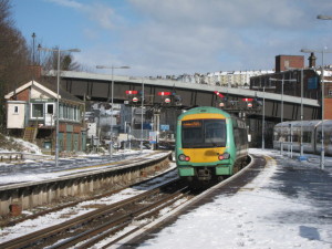 Hastings station in 2013, with Victorian-era signalling